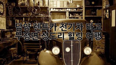 담양 렌트카🚗 전기차 타고 무정면 성도리 힐링 여행🌿
