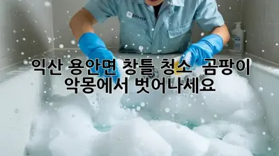 익산 용안면 창틀 청소 : 곰팡이 악몽에서 벗어나세요!